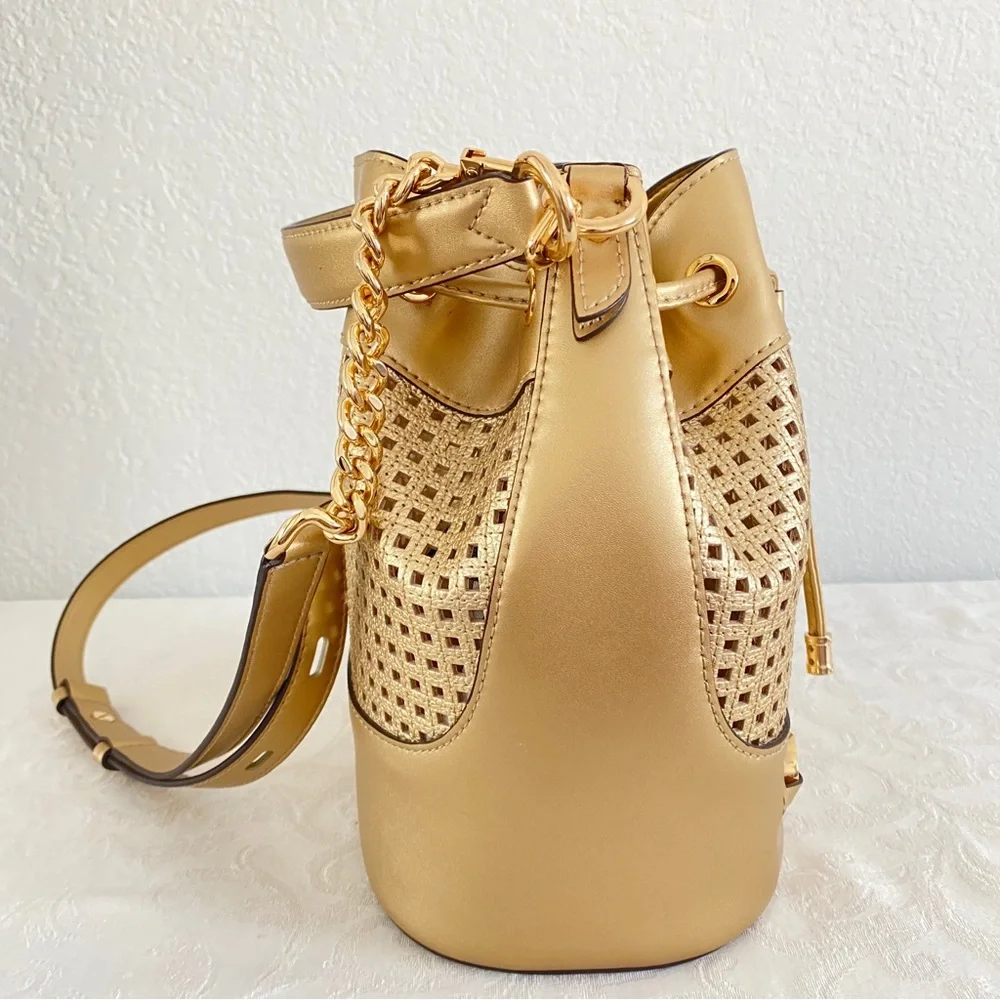 Michael Kors Gold Bucket 2 way Bag